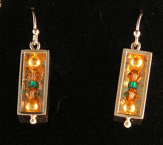 Sticks and Pearls Earrings